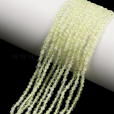 Natural Lemon Jade Beads Strands&nbsp;G-C262-A04-2mm-1