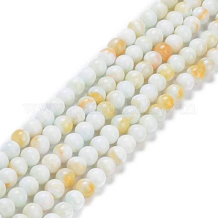 Glass Round Beads Strands GLAA-M044-01D-1