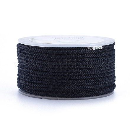 ポリエステル編組コード  プルシアンブルー  2mm  約16.4ヤード（15m）/ロール&nbsp;OCOR-F010-A38-2MM-1