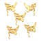 Alloy Chandelier Component Links, Butterfly, Golden, 28x26mm, Hole: 1mm
