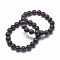 Natural Brecciated Jasper Bead Stretch Bracelets, Round, Inner Diameter: 2 inch~2-1/8 inch(5.2~5.5cm), Bead: 10mm