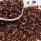 Glass Seed Beads, Silver Lined, Square, Saddle Brown, 3~3.5x2.5~3x2.5~3mm, Hole: 1mm, about 10714pcs/pound