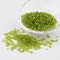8/0 Glass Seed Beads, Transparent, Round, Green Yellow, 3mm, Hole: 1mm, about 1097pcs/50g
