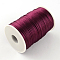 Polyester Cords, Satin Rattail Cord, Purple, 2mm, about 98.42 yards(90m)/roll