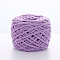 Soft Crocheting Polyester Yarn, Thick Knitting Yarn for Scarf, Bag, Cushion Making, Lilac, 6mm, about 100m/skein