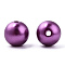 Spray Painted ABS Plastic Imitation Pearl Beads, Round, Purple, 8x7.5mm, Hole: 1.8mm, about 2080 pcs/500g