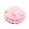 Resin Cabochons, Shell, Pink, 21x24.5x9.5mm