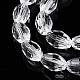 Transparent Glass Beads Strands&nbsp;EGLA-A037-T6x8mm-D01-3