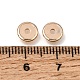 真鍮ビーズ  ディスク  ラックめっき  長持ちメッキ  ライトゴールド  6.8x1.2mm  穴：1.8mm&nbsp;KK-CBA0DF0-18C-KCG-2