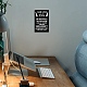 Mdf吊り壁装飾  長方形  言葉  200x130x15mm&nbsp;HJEW-WH0030-020-7