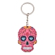 Plastic Pendant Keychain&nbsp;SKUL-PW0002-060E-1