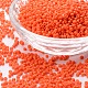 焼付塗装ガラスシードビーズ  レッドオレンジ  12/0  1.5~2mm  穴：0.5~1mm  約30000個/袋&nbsp;SEED-S001-K4-1