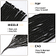 ポリエステルウィッグ  ブラック  610x8mm&nbsp;AJEW-WH20070-034B-5