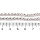 電気メッキビーズ連売り  オーバル  銀  4.5x3mm  穴：0.8mm  約94~99個/連  16.93~18.11''（43~46センチメートル）&nbsp;EGLA-H104-02J-4