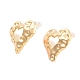 Left and Right Brass Stud Earrings&nbsp;EJEW-B058-02G-2