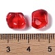 透明ガラスビーズ  ナゲット  レッド  8x9.5x5mm  穴：0.8mm&nbsp;GLAA-S202-07B-3