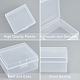 Ppプラスチックボックス  フリップカバー  長方形  ホワイト  9.8x10.2x5cm  インナーサイズ：8.9x9.7センチメートル&nbsp;CON-BC0001-35-4