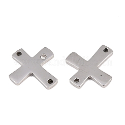 316 Surgical Stainless Steel Micro Pave Cubic Zirconia Links connectors&nbsp;STAS-K178-13P