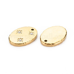 Ion Plating(IP) 304 Stainless Steel Micro Pave Clear Cubic Zirconia Pendants&nbsp;X-STAS-N097-114LG-NR