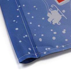 クリスマスの庭の旗  両面ポリエステルハウスフラッグ  家の庭の庭のオフィスの装飾のため  雪だるま  カラフル  460x320x0.4mm  穴：18mm&nbsp;AJEW-H108-B03