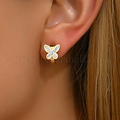201 Stainless Steel Hoop Earrings&nbsp;ZP8478-1