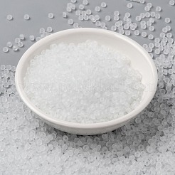 MIYUKIラウンドロカイユビーズ  日本製シードビーズ  （rr131f）マットクリスタル  8/0  3mm  穴：1mm  約422~455PCS /ボトル  10 G /ボトル&nbsp;SEED-JP0009-RR0131F