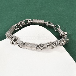 201 Stainless Steel Link Chain Bracelets for Men Women&nbsp;BJEW-B143-08