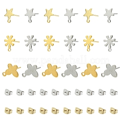 304 & 201 Stainless Steel Stud Earring Findings&nbsp;STAS-YW0011-14
