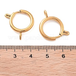 Ion Plating(IP) 304 Stainless Steel Spring Ring Clasps&nbsp;STAS-E104-09D