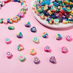 250Pcs 10 Style Handmade Polymer Clay Beads&nbsp;CLAY-SZ0001-53