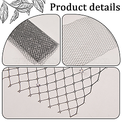 Polyester Big Eye Mesh Organza Veil&nbsp;DIY-WH0453-61A