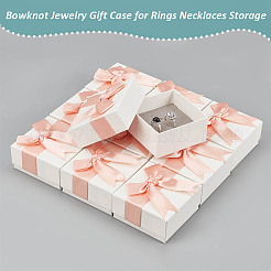 Square Cardboard Paper Jewelry Set Storage Boxes&nbsp;LS-CON-WH0086-097C