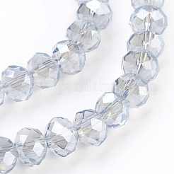 Electroplate Glass Beads Strands&nbsp;GLAA-K027-PL-A02