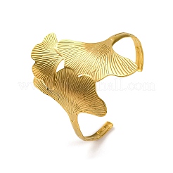 304 Stainless Steel Open Cuff Bangles&nbsp;BJEW-K264-01G-02