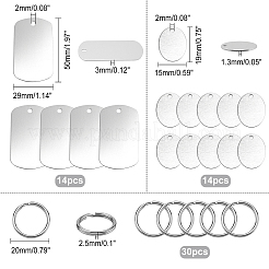 Blank Pendants Key Chain DIY Making Kit&nbsp;DIY-GA0002-50