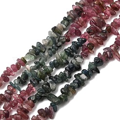 天然のマルチカラートルマリンチップビーズ連売り  3~5x3~5mm  穴：1mm  約16インチ&nbsp;G-M298-15