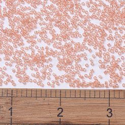 MIYUKIデリカビーズ  シリンダー  日本製シードビーズ  11/0  （db1480)透明桃光沢  1.3x1.6mm  穴：0.8mm  約2000PCS /ボトル  10 G /ボトル&nbsp;SEED-JP0008-DB1480