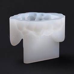 DIYクリスタルクラスターシリコンモールド  レジン型  UVレジン用  エポキシ樹脂ジュエリー作り  ホワイト  53x68x56mm  内径：51x48mm&nbsp;DIY-C040-02