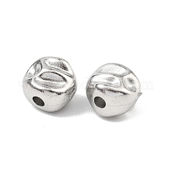 304ステンレス鋼のハンマービーズ  ナゲット  ステンレス鋼色  8x6.5mm  穴：1.8mm&nbsp;STAS-B127-01P-02