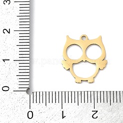 ステンレスペンダント201個  楕円形のチャーム  18KGP本金メッキ  16.5x14.5x1mm  穴：1.4mm&nbsp;STAS-F316-31G-02