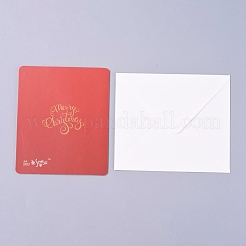 Envelope and Merry Christmas Greeting Cards Sets&nbsp;DIY-I029-03B