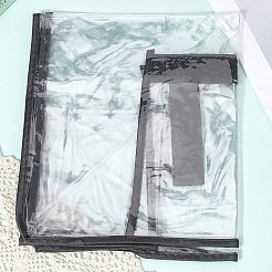 透明PVC荷物カバー  透明な旅行用スーツケースプロテクター  22インチのスーツケース用  ブラック  415x250x490mm&nbsp;AJEW-WH20080-52C