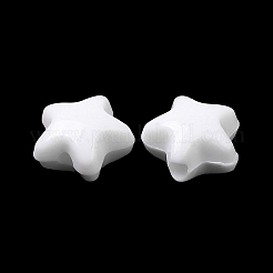 不透明なアクリルビーズ  スター  ミックスカラー  11x11.5x7mm  穴：2mm&nbsp;X-OACR-C016-30