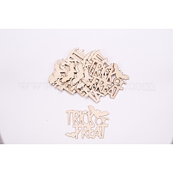 Trick or Treat Halloween Blank Wooden Cutouts Ornaments&nbsp;WOOD-L010-03