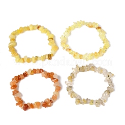 宝石ビーズストレッチブレスレット4セット  内径：2-1/8インチ（5.5cm）  4個/セット&nbsp;BJEW-JB11180