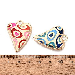 Rack Plating Alloy Enamel Pendants&nbsp;PALLOY-T091-15A