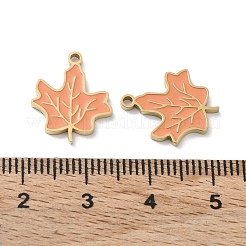 Ion Plating(IP) 304 Stainless Steel Enamel Pendants&nbsp;STAS-P339-15G-02