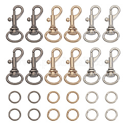 15Pcs 6 Colors Alloy Swivel Snap Hook Clasps&nbsp;FIND-TA0003-79