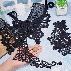4Pcs 4 Styles Polyester Computerized Embroidery Collar&nbsp;DIY-TA0015-70