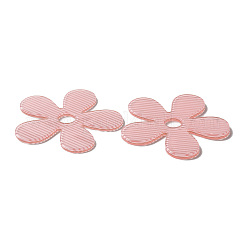 セルロースアセテート（樹脂）カボション  花  ピンク  45.5x46.5x2.5mm  穴：7.5mm&nbsp;FIND-D029-04A
